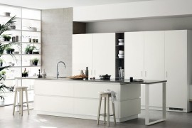 Elegant kitchen shelf composition for the modern home