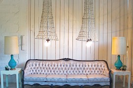 Exclusive vintage lighting crafted from old fish nets