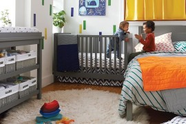 Flokati rug from The Land of Nod