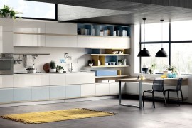 Foodshelf from Ora-Ito connects the living room with the kitchen seamlessly