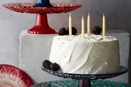 Glass cake stand from Anthropologie