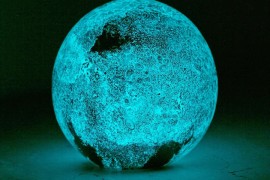 Glow-in-the-dark glass moon from Urban Outfitters
