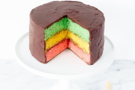 Italian rainbow cookie cake from Studio DIY