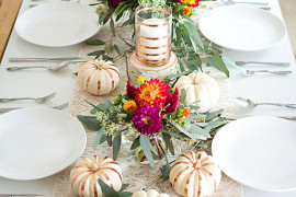 Lovely fall tablescape from Homey Oh My!