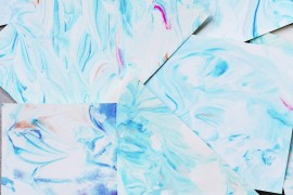 Marbled paper goods from Honestly WTF