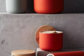Modern canisters from Anthropologie