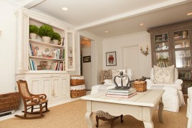 Painting the floor white can add to the appeal of the shabby chic interior [Photography: Whitney Lyons]