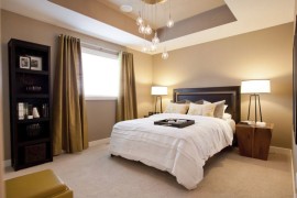 Pendant lighting in a recessed ceiling
