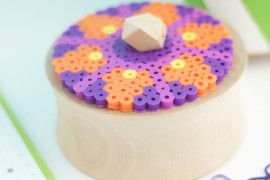 Perler bead pot from Design Sponge