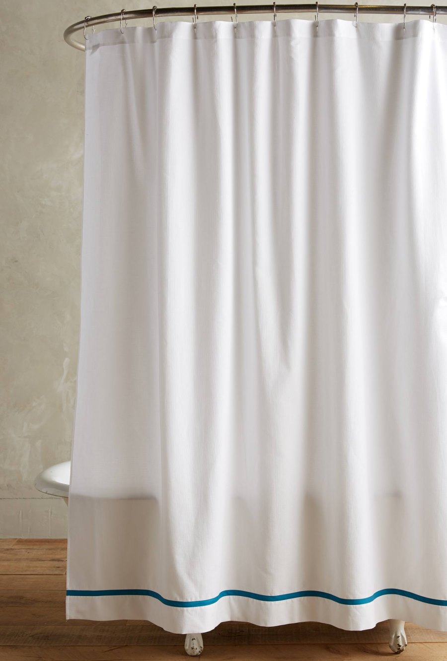 Pique cotton shower curtain from Anthropologie
