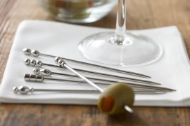 Stainless steel cocktail picks
