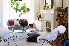 Traditional Victorian home with a shabby chic living room [Design: Emma Reddington / Per Kristiansen Photography]