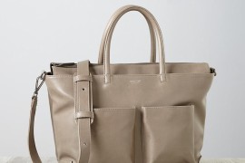 Vegan leather diaper bag from The Land of Nod