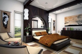 Zen bedroom combines style, comfort and tranquility