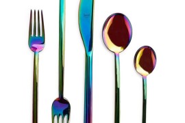 5-piece Mepra iridescent flatware from ABC Home