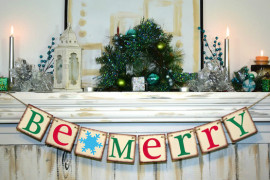 Be Merry banner for the holidays