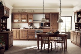 Beautiful, custom dresser blocks in wood offer ample storage space with traditional touch