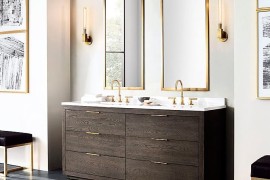 Brass sink hardware from RH Modern