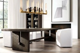 Cannele brass chandelier from RH Modern