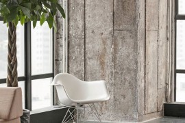Classic Eames rocker in the living room