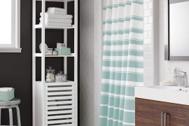 Classic striped shower curtain from Crate & Barrel