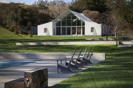 Contemporary ranch home takes inspiration from the classic barn structure