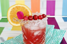 Cranberry orange margarita from A Beautiful Mess