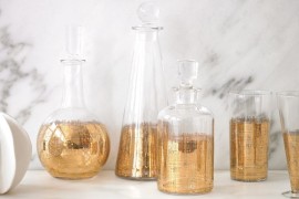 Crosshatch barware from DwellStudio
