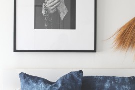 DIY Shibori decorative pillow covers