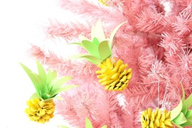 DIY pineapple ornaments from Brit + Co.