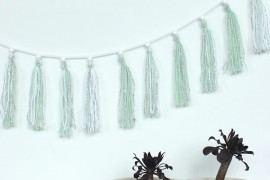 DIY tassel garland