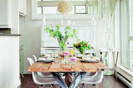 Eames chair is another classic that fits in with almost any style in the dining room