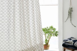 Eclectic geo shower curtain from Urban Outfitters