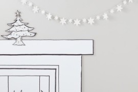 Felt snowflake garden from The Land of Nod