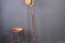 Folk art tree coat rack