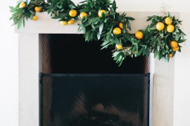 Fresh winter garland from Camille Styles