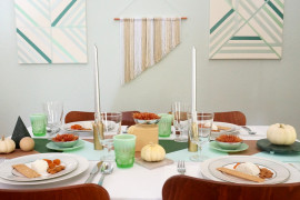 Geo Thanksgiving table