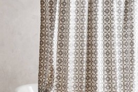 Geo shower curtain from Anthropologie