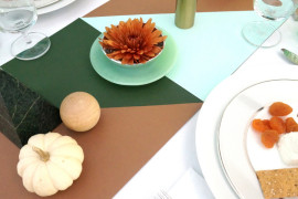 Geo table runner idea