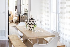 Gorgeous shabby chic dining room is more chic than shabby [Design: Jo Alcorn]