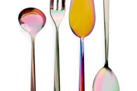 Iridescent serving utensils from ABC Home