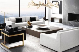 Milo Baughman chairs from RH Modern