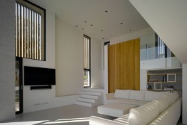 Minimal, modern interior of Villa Brash