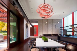 Modern dining room with the Limited Edition Lustre Confusion