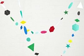 Modern felt garland from The Land of Nod