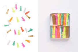 Neon tassel garland from the Oh Happy Day shop