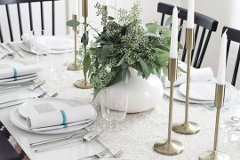 Neutral fall table from Homey Oh My!