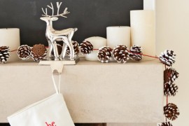 Pinecone garland from HGTV