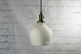 Porcelain pendant light from Etsy shop L&S Handcrafted Lighting