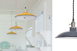 Porcelain pendant lights with industrial style